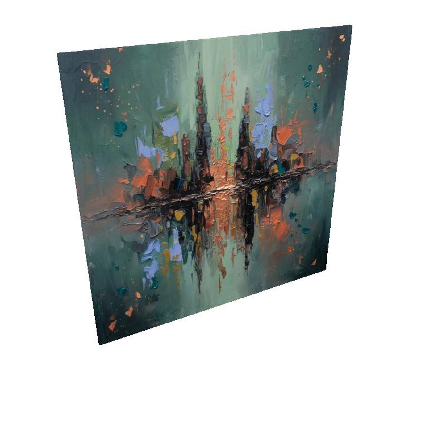 Reflections Of The City | Modern Abstract Wall Art | Angela Clare