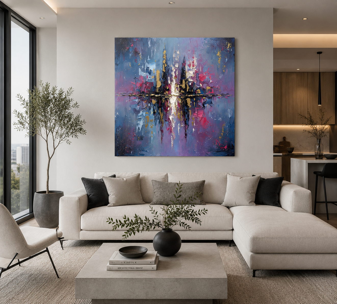 Reflections of the City -Saphire