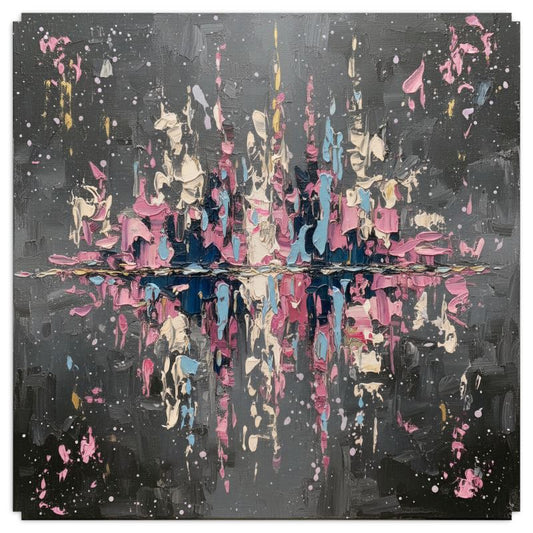 Reflections Of The City | Electric On My Mind | Abstract Wall Art | Angela Clare