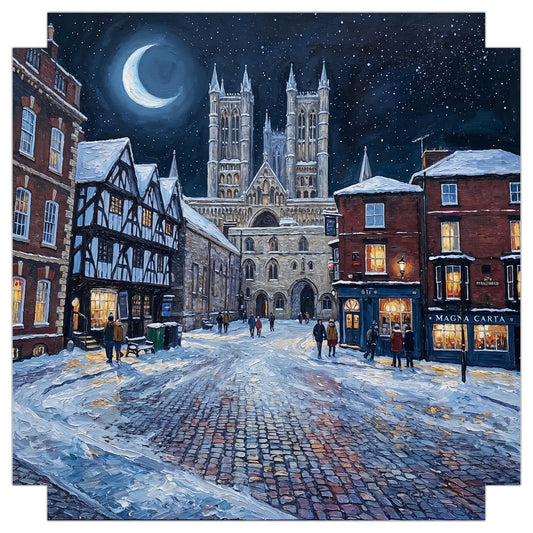 Lincoln Cathedral Quarter - A Winters Tale | Wall Art |Angela Clare