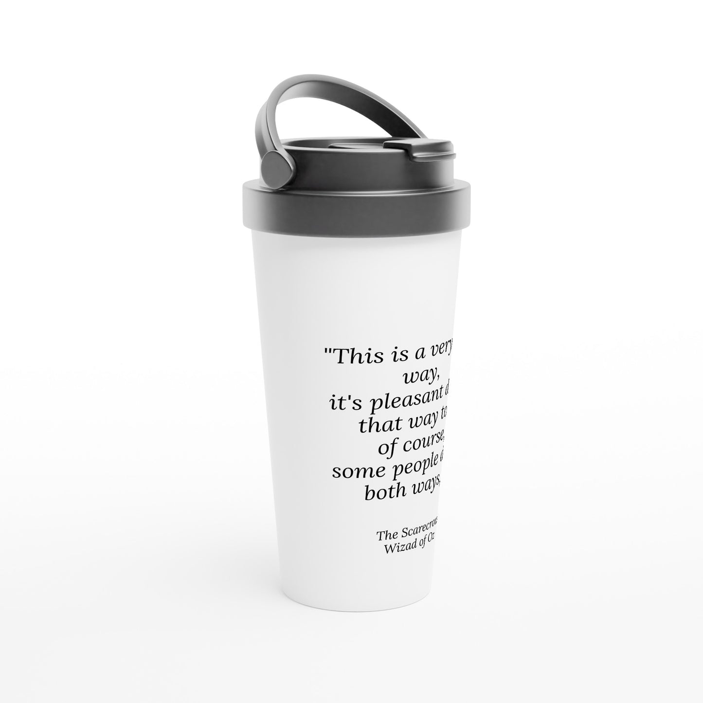 Wizard of oz both ways White 15oz Stainless Steel Travel Mug