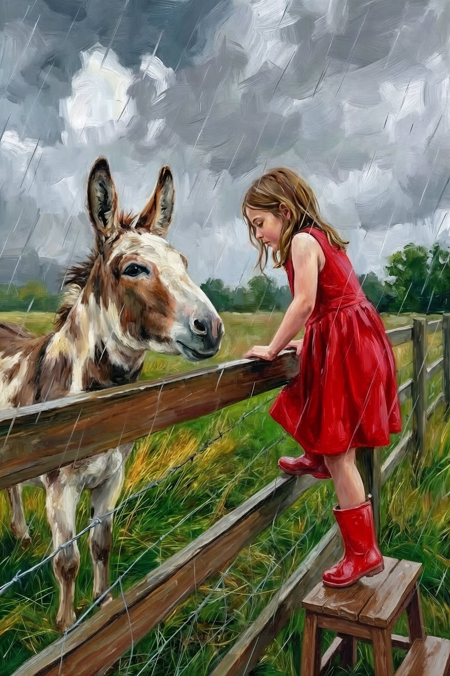 The Girl And The Donkey