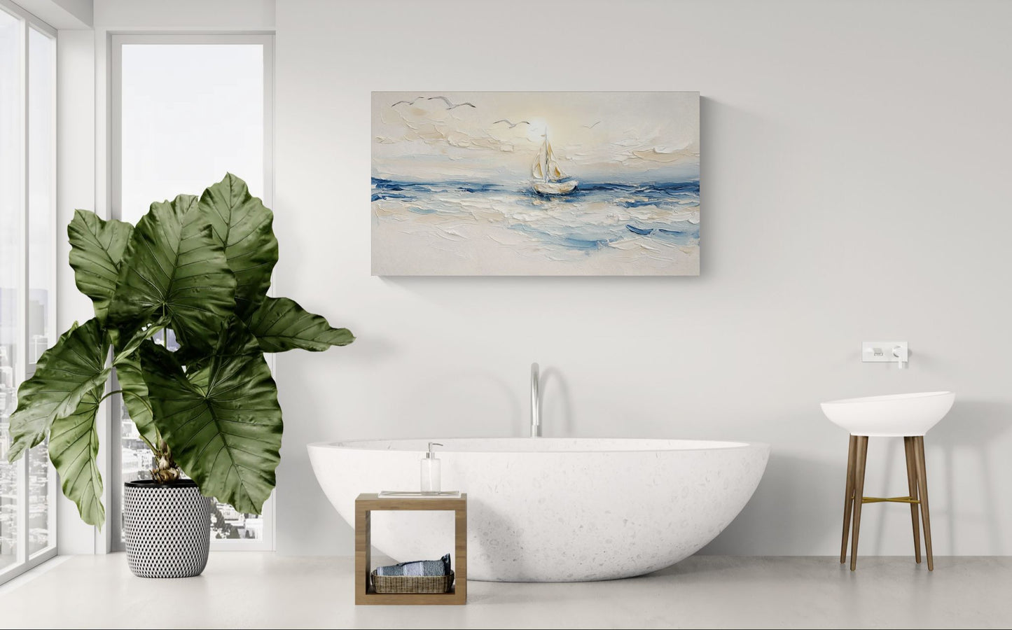 Set a Drift  3 Panel |Coastal Wall Art | Angela Clare