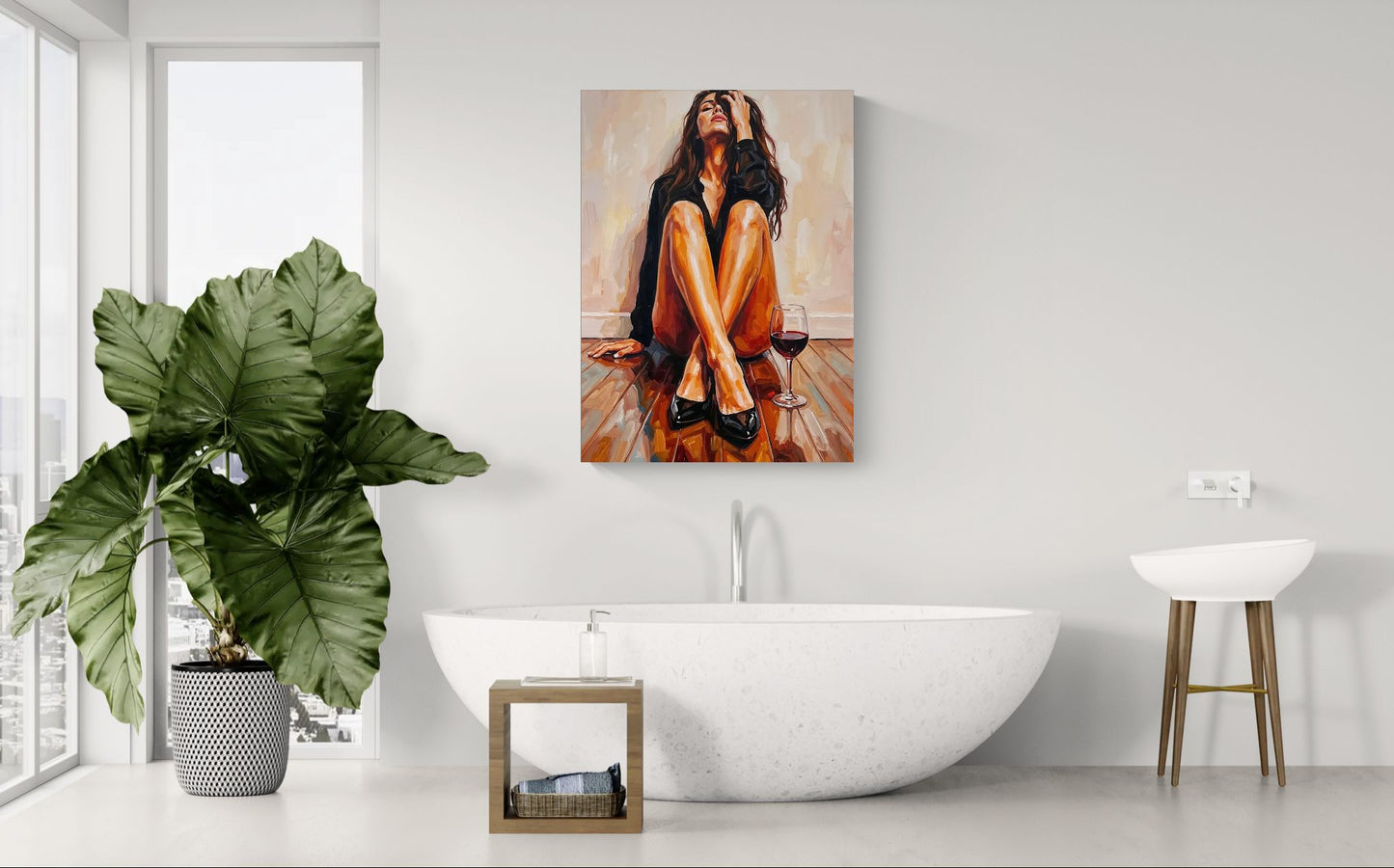 Somewhere In Between |Emotional Female Body Wall Art | Angela Clare