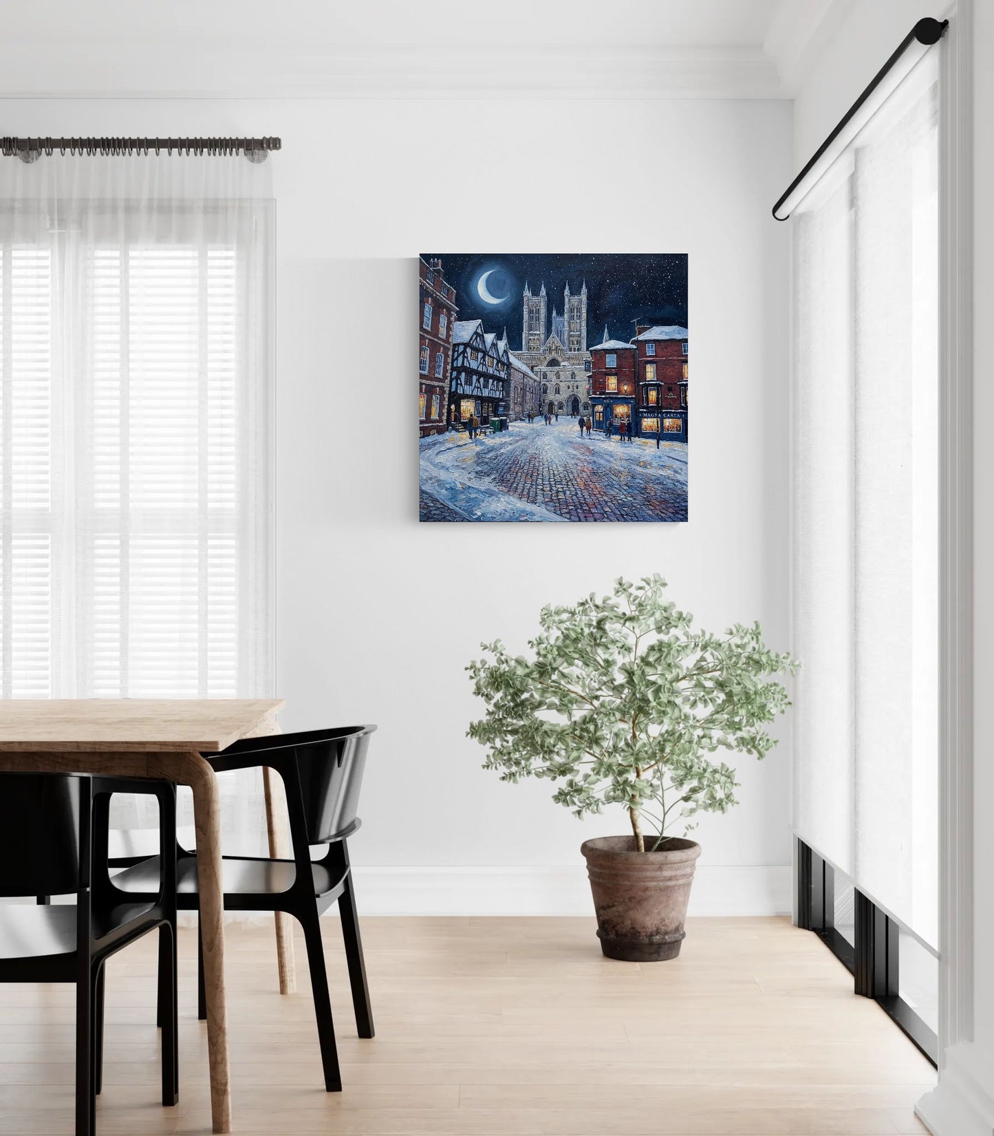 Lincoln Cathedral Quarter - A Winters Tale | Wall Art |Angela Clare
