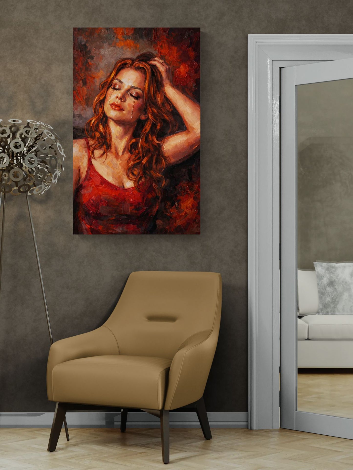 Life Goes On |Expressive Female Wall Art |Angela Clare