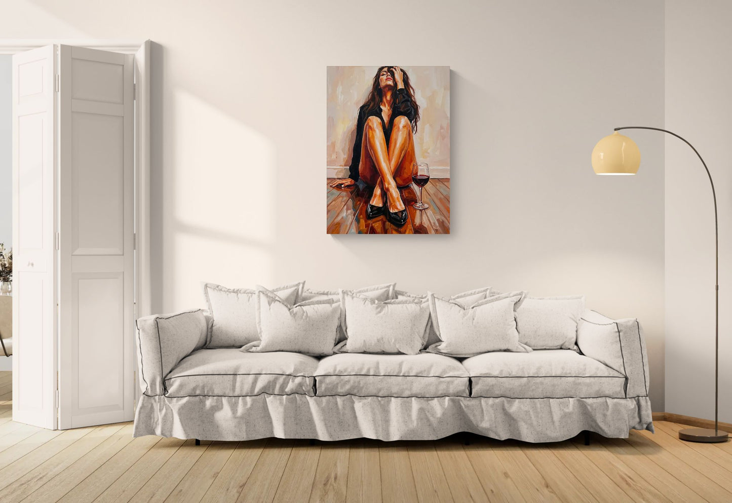 Somewhere In Between |Emotional Female Body Wall Art | Angela Clare