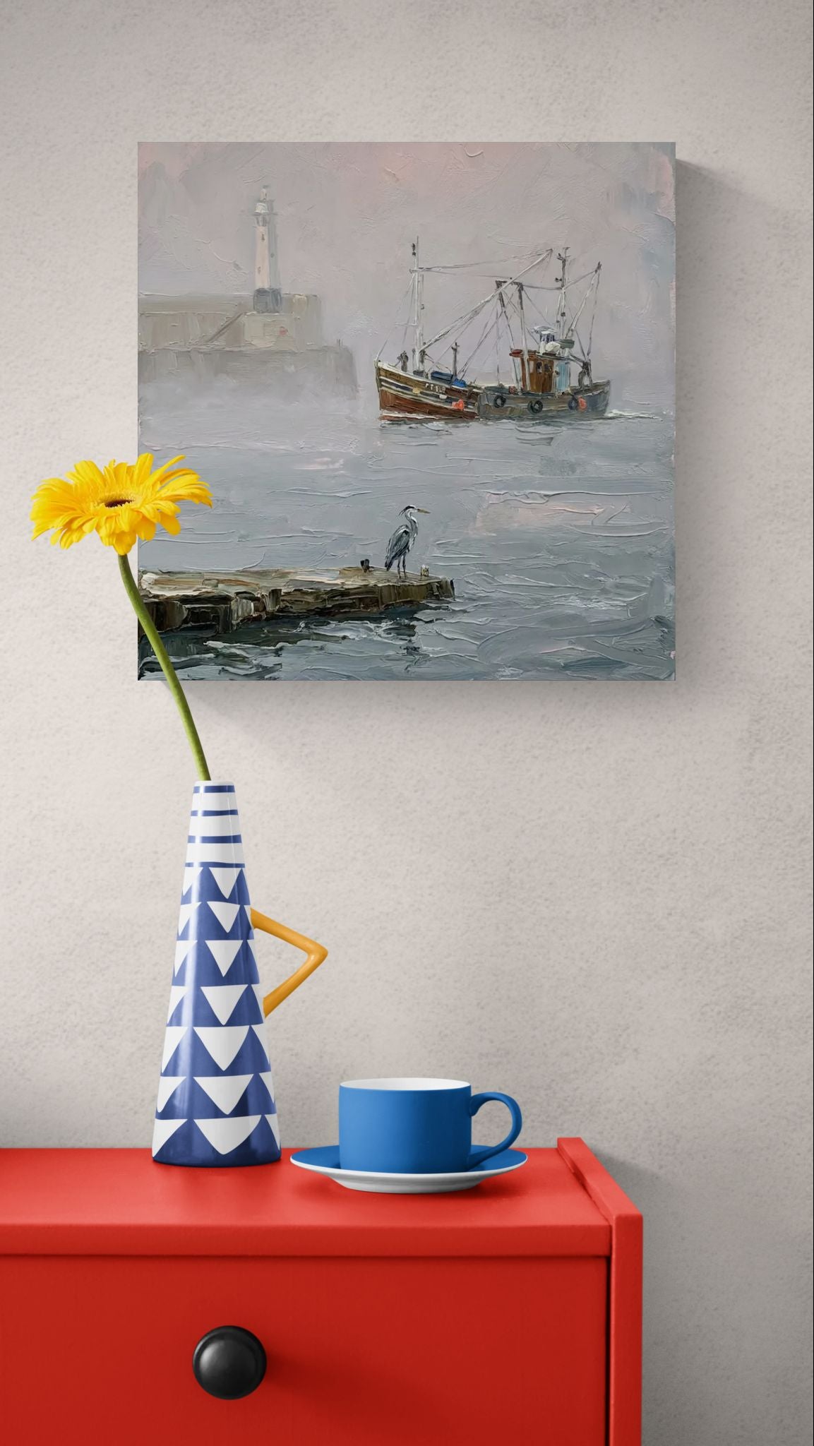 Whats For Tea ? | Harbour  Coastal Wall Art | Angela Clare