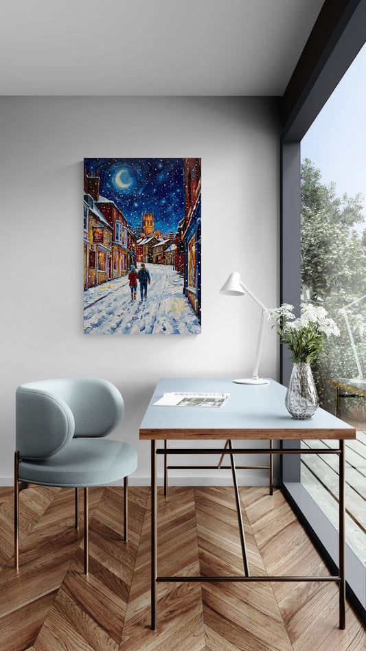 Lincoln - Steep Hill  |Lincoln Cathedral Wall Art | Angela Clare
