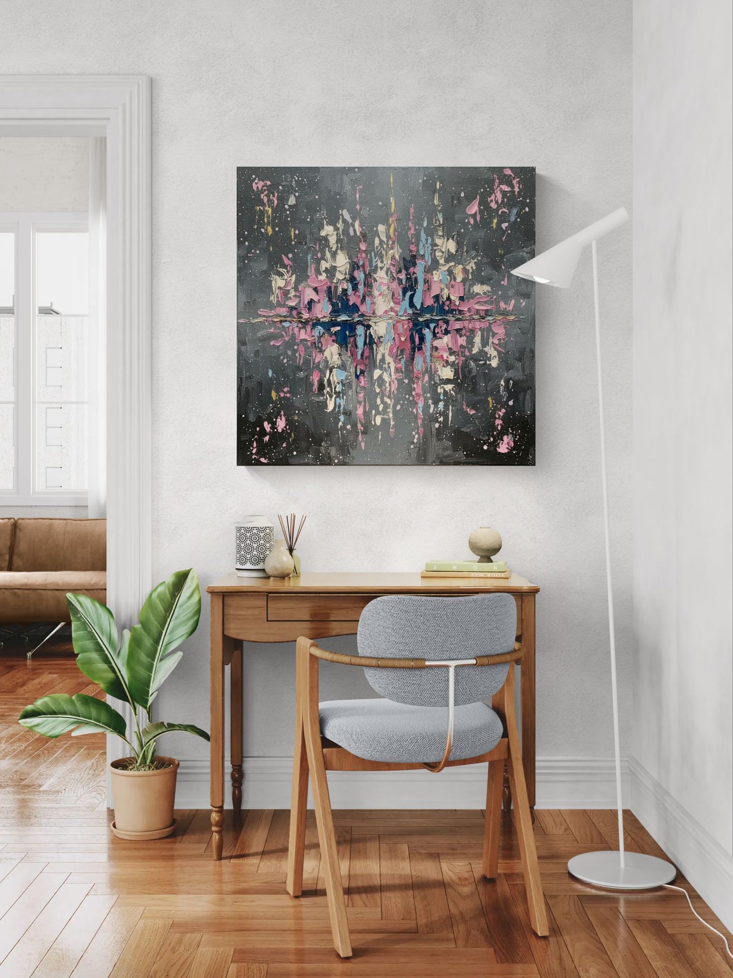 Reflections Of The City | Electric On My Mind | Abstract Wall Art | Angela Clare
