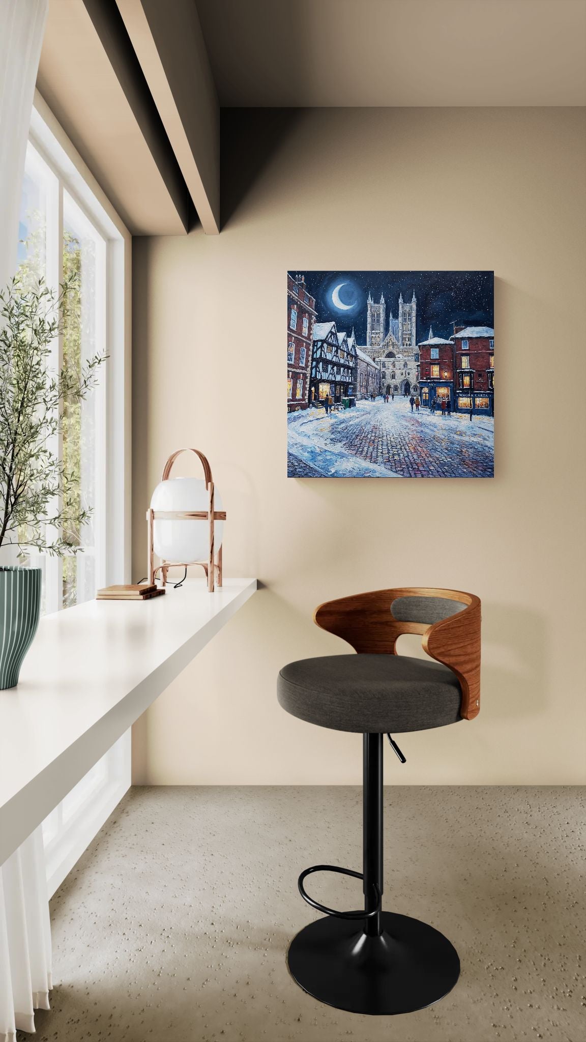 Lincoln Cathedral Quarter - A Winters Tale | Wall Art |Angela Clare