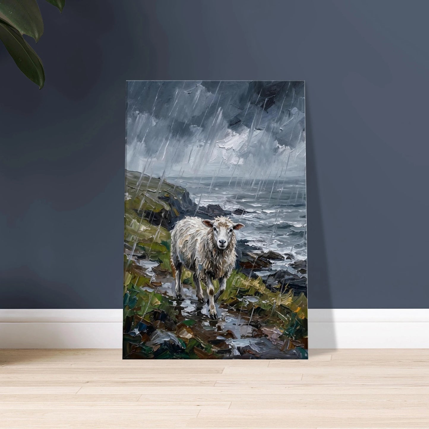 Beautiful countryside wall art celebrating sheep peaceful rural landscapes and nature. Available as premium canvas, framed print and fine art print by Angela Clare.