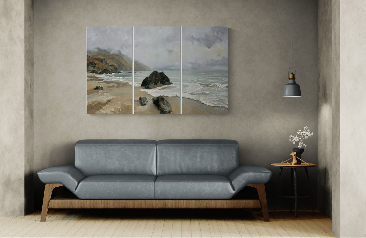 Whispers of the Shore | Coastal Wall Art | Angela Clare | 3 Panel