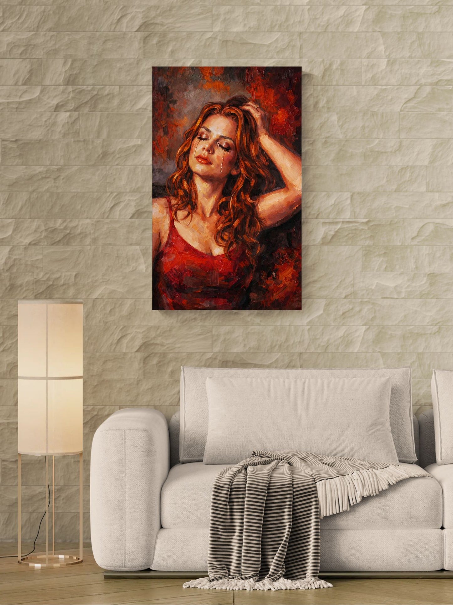 Life Goes On |Expressive Female Wall Art |Angela Clare