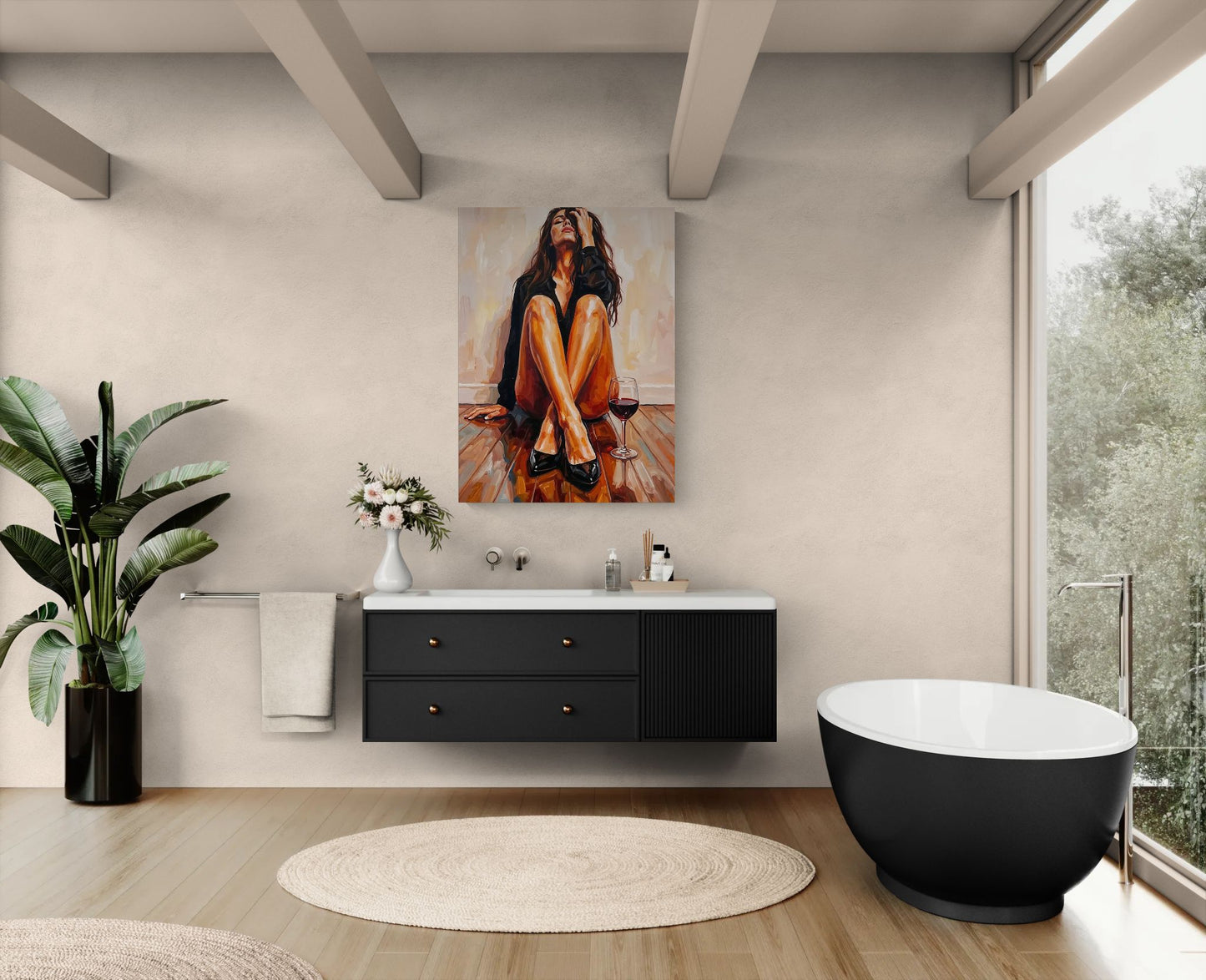 Somewhere In Between |Emotional Female Body Wall Art | Angela Clare