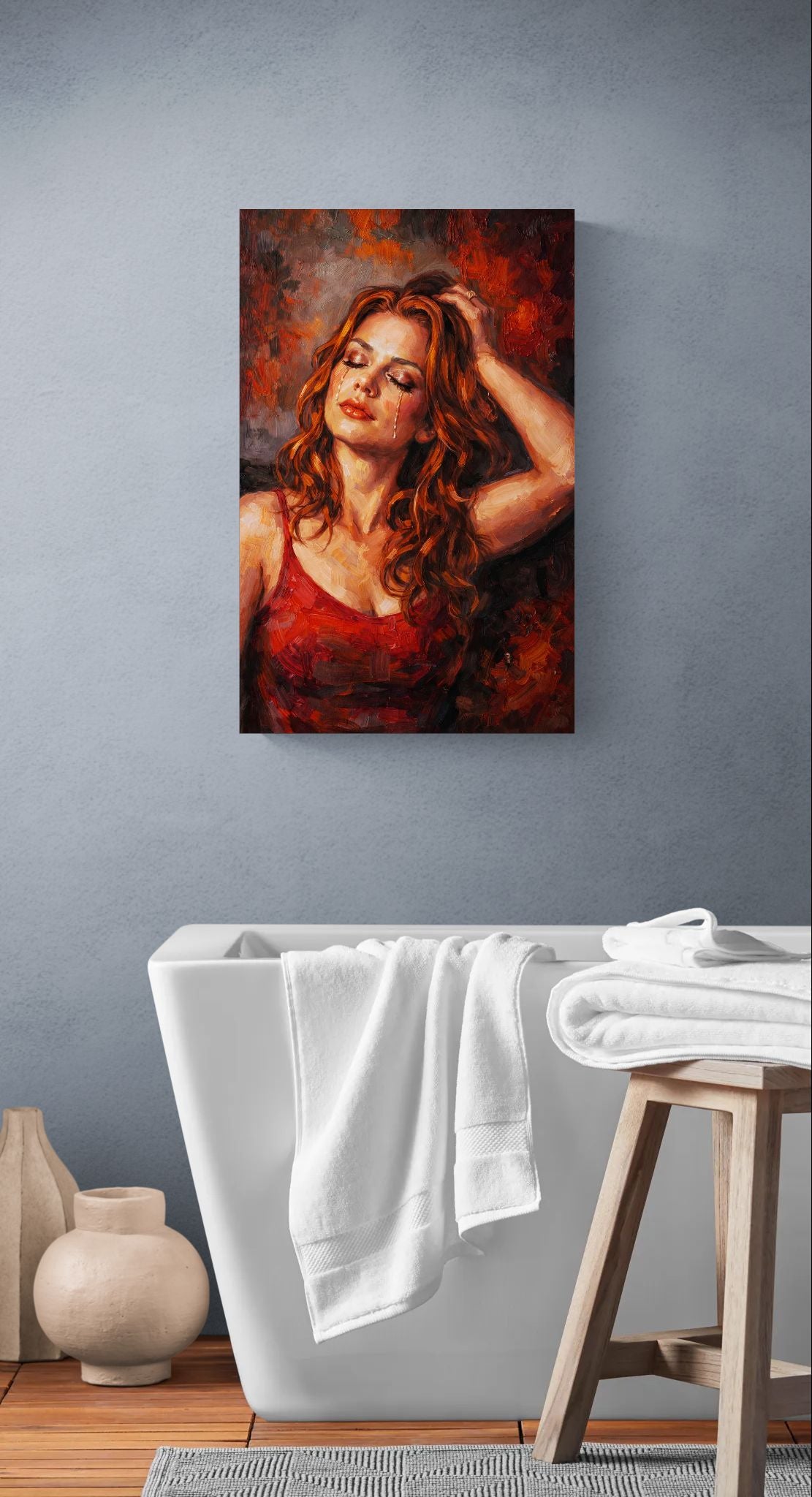 Life Goes On |Expressive Female Wall Art |Angela Clare