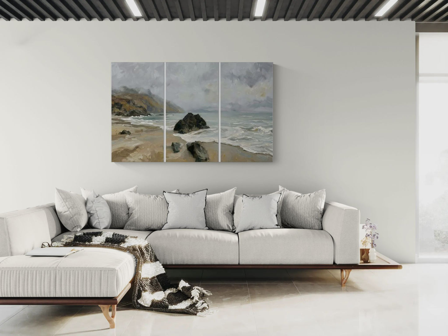 Whispers of the Shore | Coastal Wall Art | Angela Clare | 3 Panel