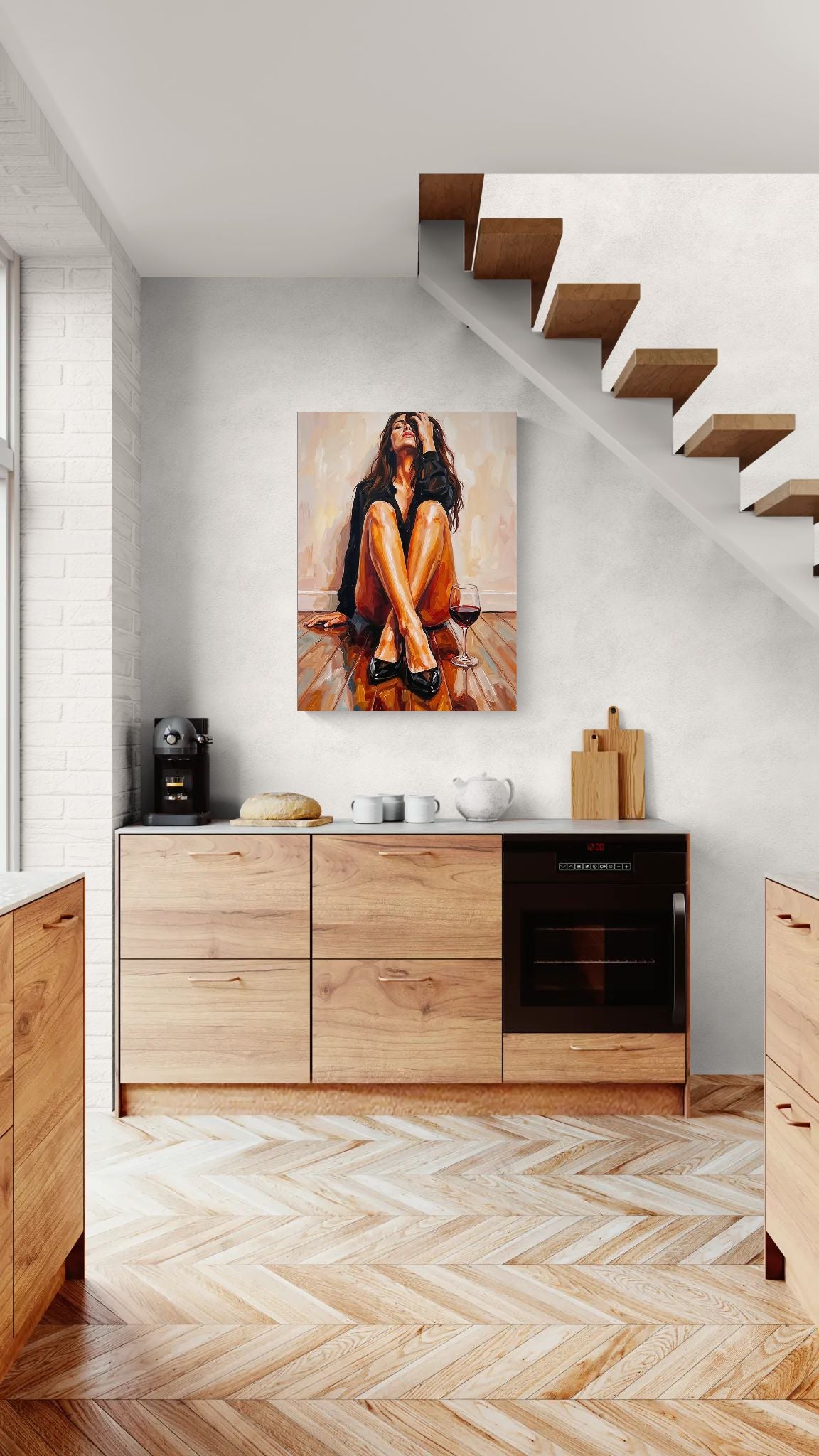 Somewhere In Between |Emotional Female Body Wall Art | Angela Clare