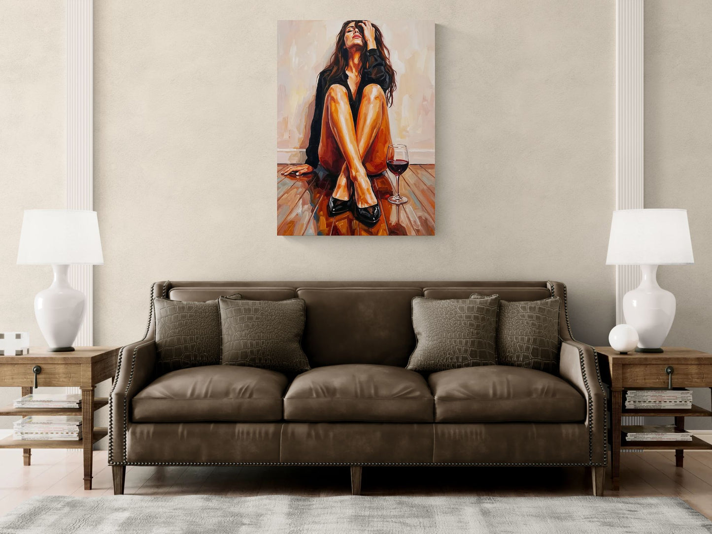 Somewhere In Between |Emotional Female Body Wall Art | Angela Clare