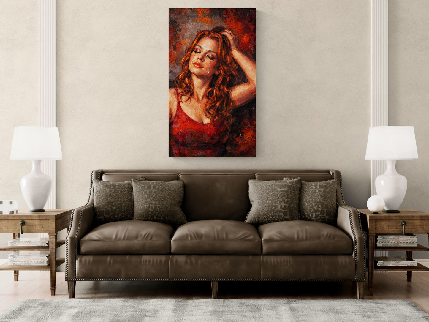 Life Goes On |Expressive Female Wall Art |Angela Clare