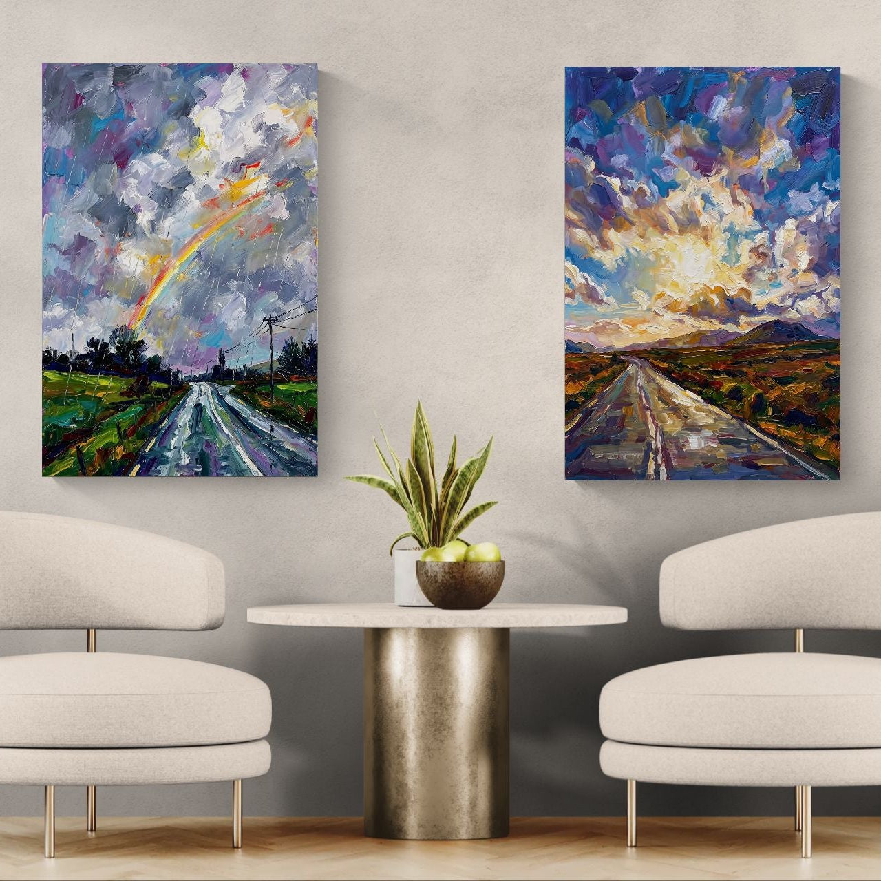 Early Morning 2 Panel Set