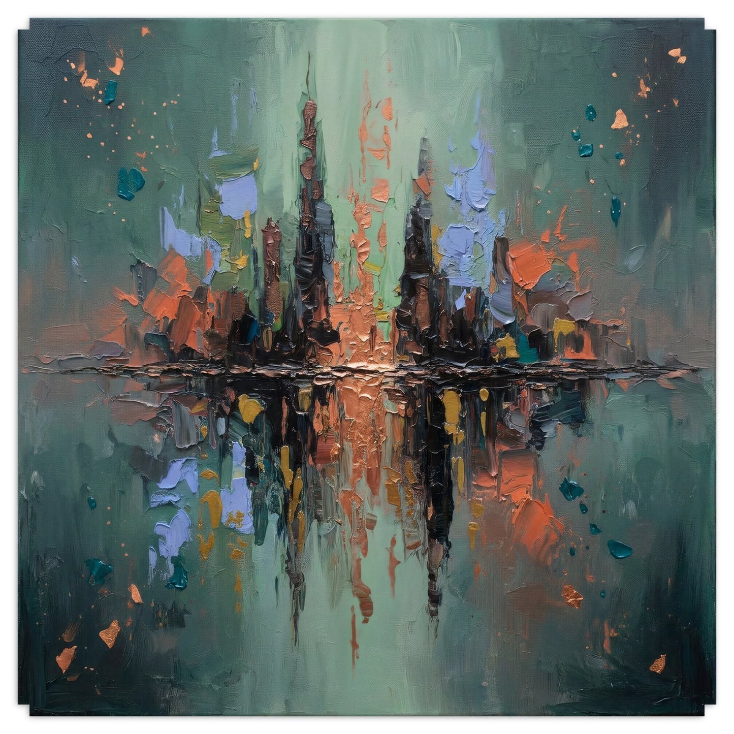 Reflections Of The City | Modern Abstract Wall Art | Angela Clare