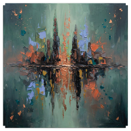 Reflections Of The City | Modern Abstract Wall Art | Angela Clare