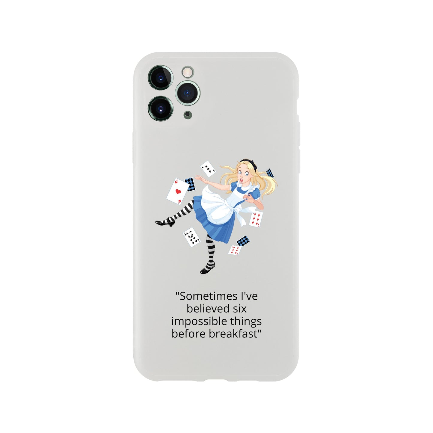 Alice in wonderland, breakfast Flexi case