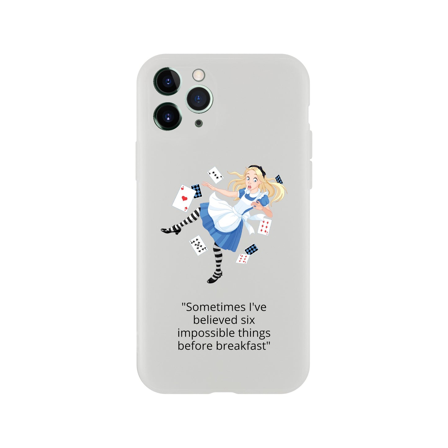 Alice in wonderland, breakfast Flexi case