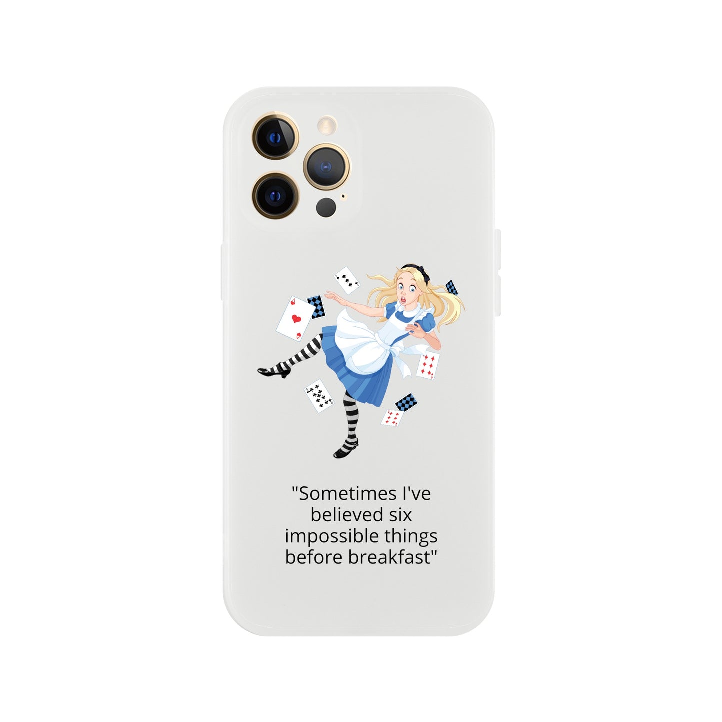 Alice in wonderland, breakfast Flexi case