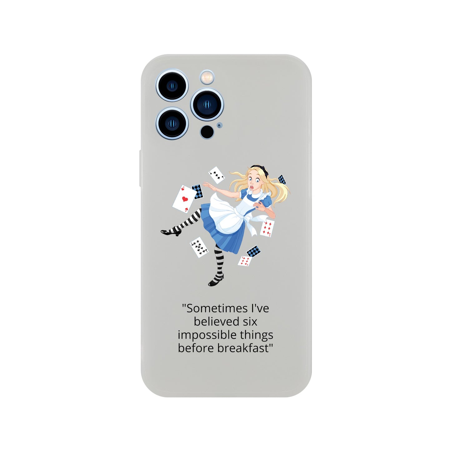 Alice in wonderland, breakfast Flexi case