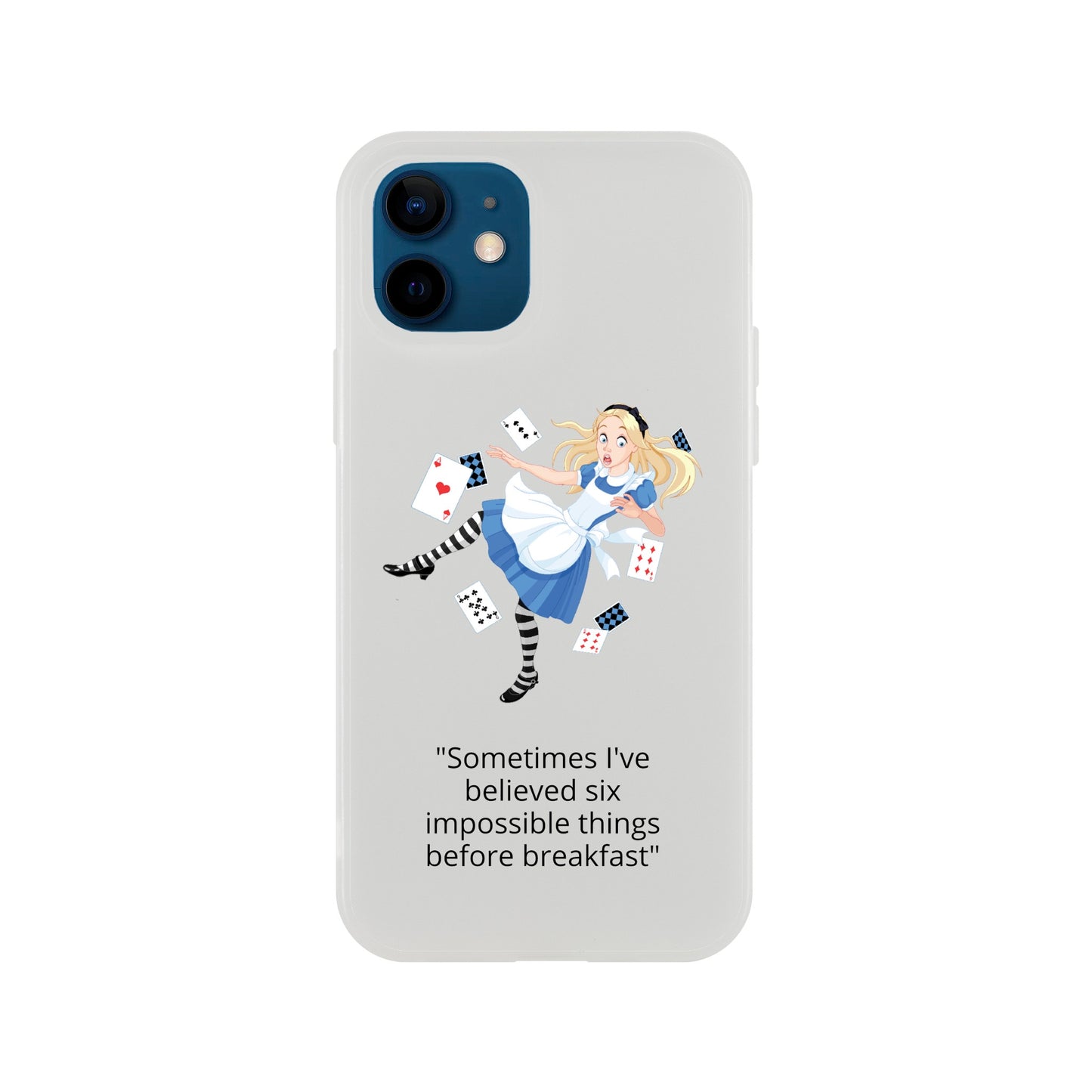 Alice in wonderland, breakfast Flexi case