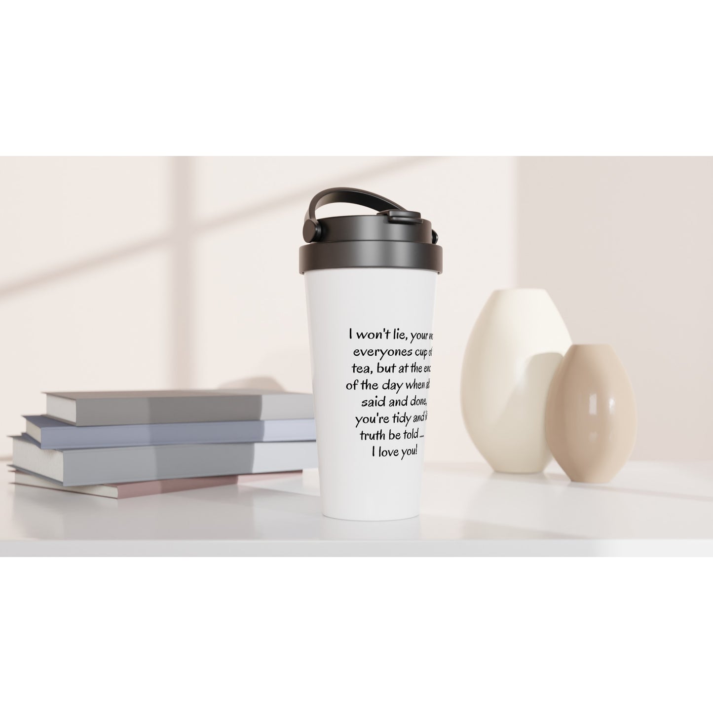 Gavin and Stacey White 15oz Stainless Steel Travel Mug