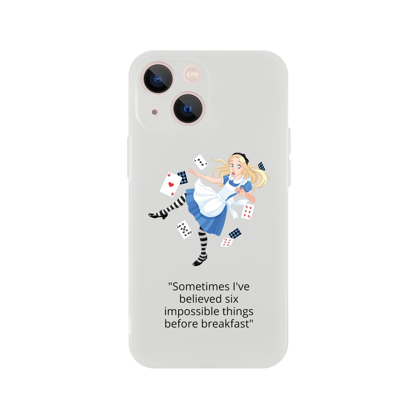 Alice in wonderland, breakfast Flexi case