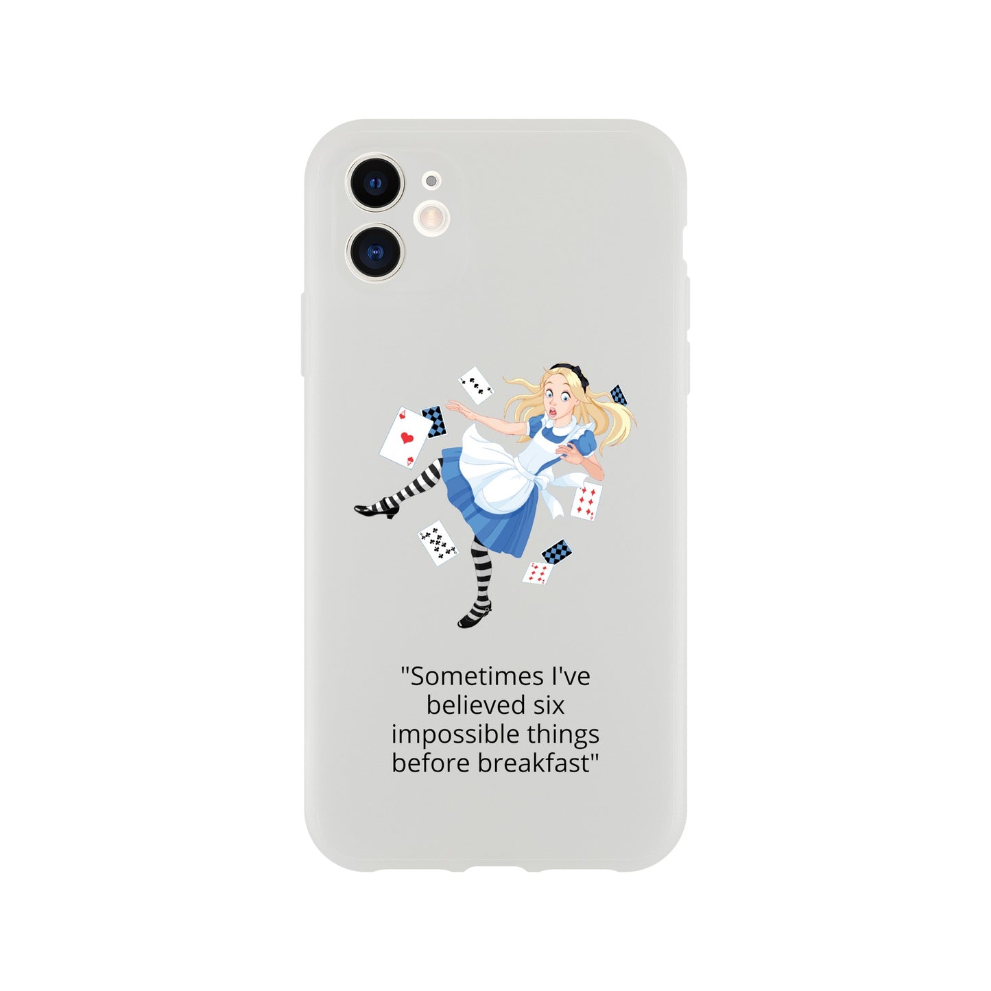 Alice in wonderland, breakfast Flexi case