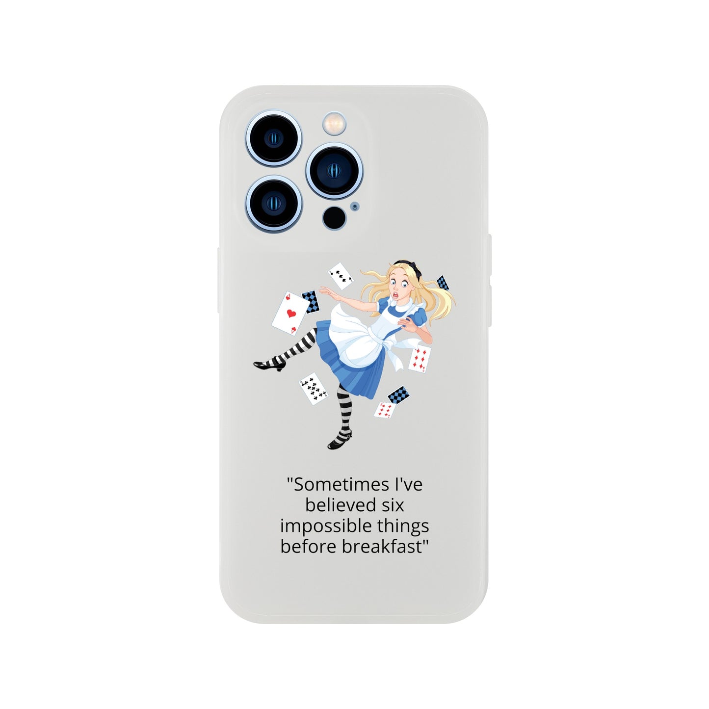 Alice in wonderland, breakfast Flexi case