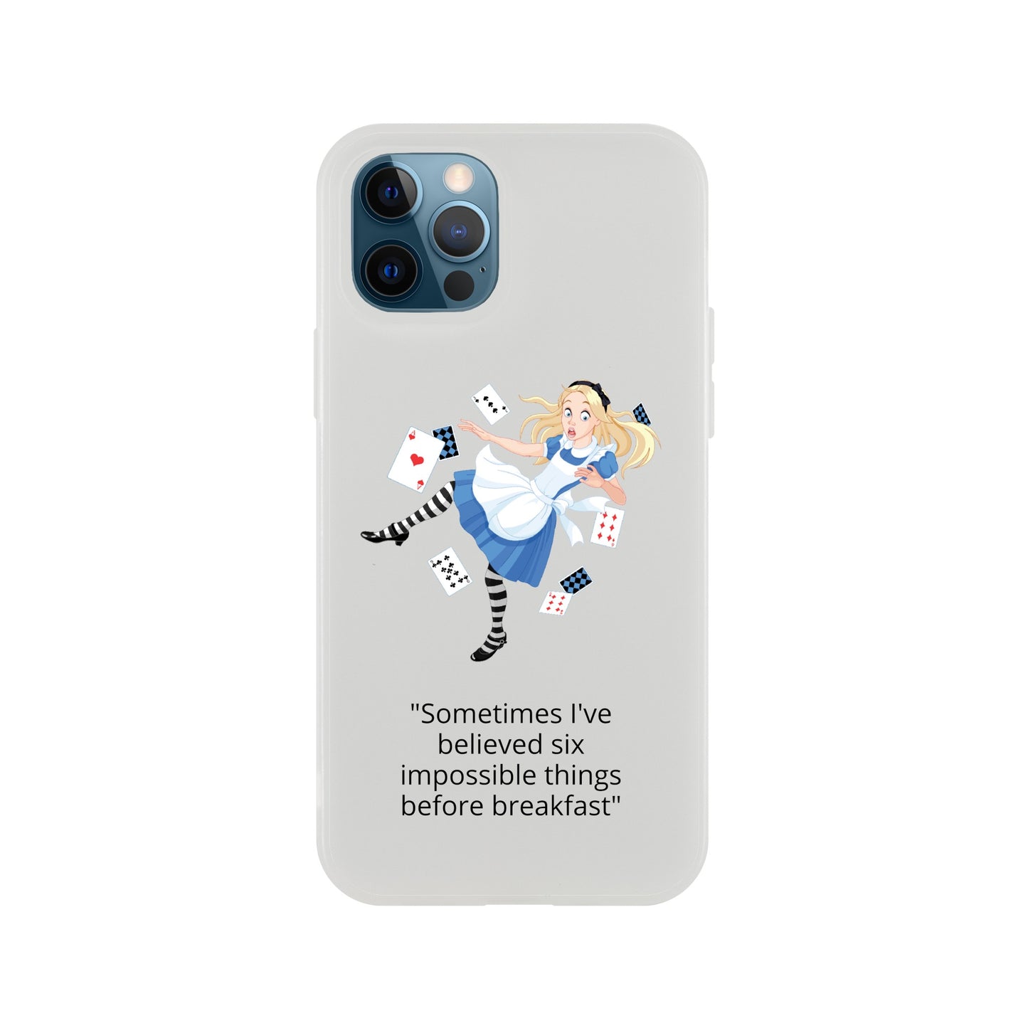 Alice in wonderland, breakfast Flexi case